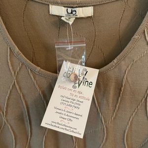 Ya LosAngeles lightweight khaki sweater dress with belt. Size S. Has tag.